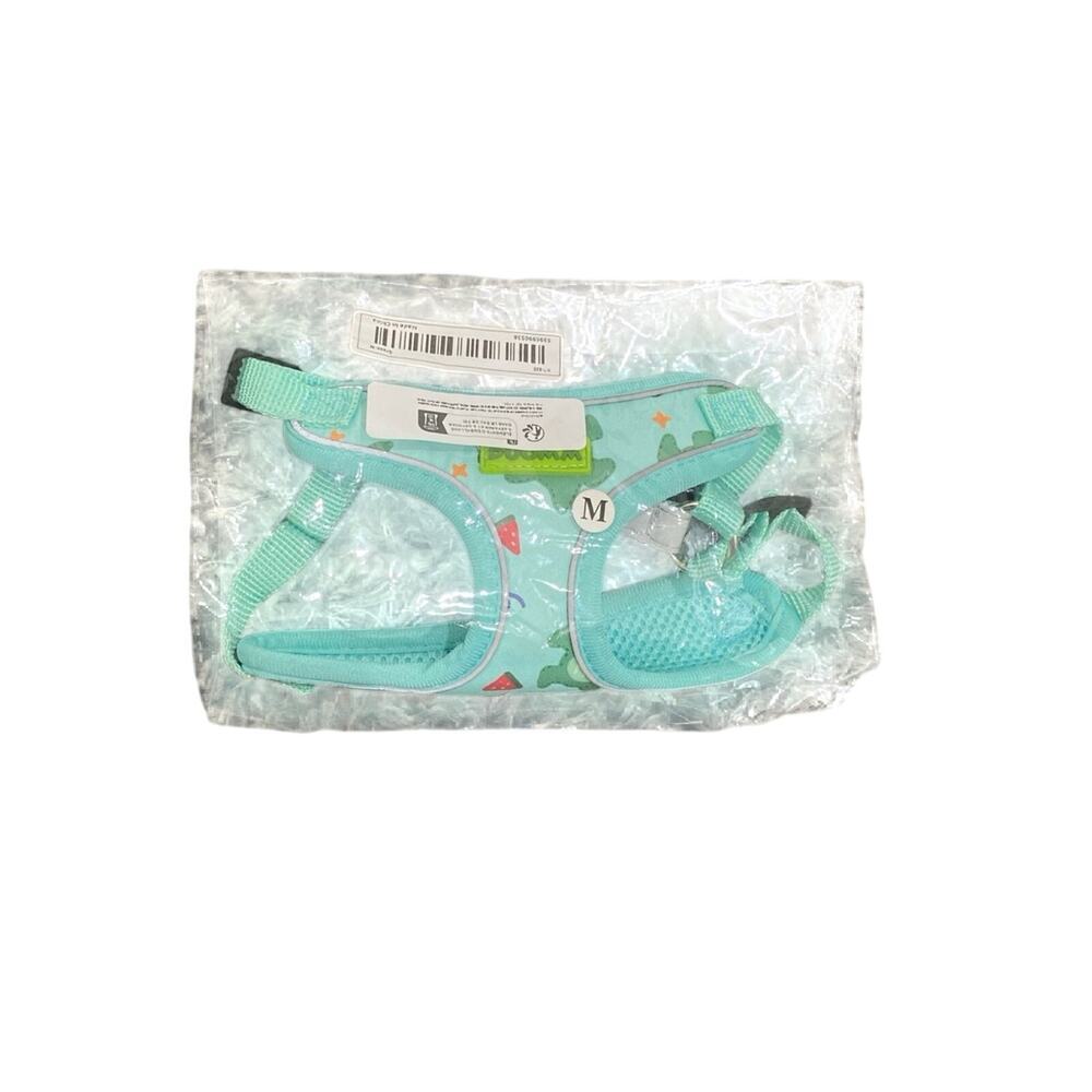 Dinosaur Pattern Reflective Dog Harness in Green, Size M​ - Picture 5 of 6